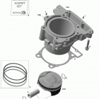 DS 450 CE STD & X (3F9D,3G9D) Cylinder and piston