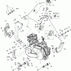 Outlander 400 EFI Двигатель и крепление