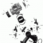 Outlander 650 EFI Коллектор воздухозаборника и корпус дросселя