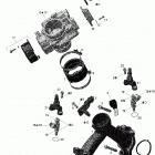 Outlander 500 EFI Коллектор воздухозаборника и корпус дросселя