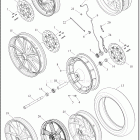 FXST 1BVJ SOFTAIL STANDARD (2022) WHEELS, FRONT, CAST AND SLOTTED