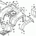 TRX350TE Rear fender (trx350te / fe)