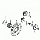 TRX400FW Шестерни стартера