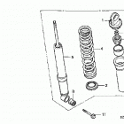 TRX400FW Задний амортизатор
