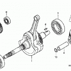 TRX400FW Коленвал и поршни