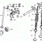 TRX400FW Распредвал и клапана