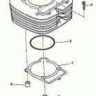 Warrior - YFM350XT Цилиндр