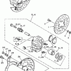 YFZ350T Передний тормозной суппорт
