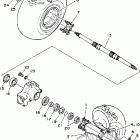 YFM350ERT Заднее колесо