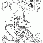 Warrior - YFM350XT Передний тормозной суппорт