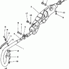 YFM225T Выхлопная система