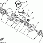 YFZ350T Crankshaft-piston