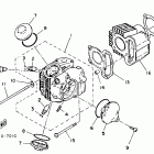 Champ - YFM100T Цилиндр и головка цилиндра
