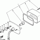 YFM350ERT Фонарь задний