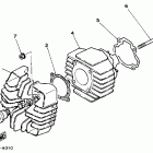 YF 60 Цилиндр и головка цилиндра