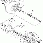 YFM 225 Заднее колесо