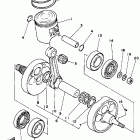 YTZ 250 Коленчатый вал и Поршень