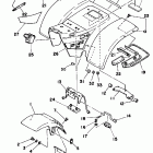 YT 125 Крыло переднее и задние