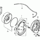 TRX400FW Задний тормоз