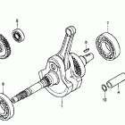 TRX400FW Piston @ rings @ crankshaft @
