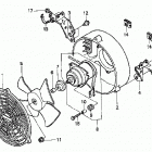TRX400FW Вентилятор охлаждения