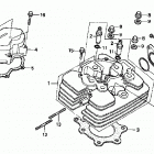 TRX400FW Головка цилиндра