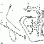 TRX450ES Рулевые переключатели и тросы