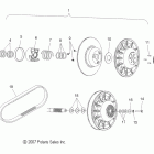 IQ WIDETRAK/EURO-S09PU7ES/EE Drive train, secondary clutch and drive belt