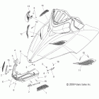800 ASSAULT RMK 146-S09PL8ES/EE Body, hood screens and hinge asm.