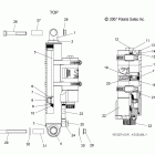 800 SWITCHBACK/DRAGON/EURO-S09PR8ESL/PS8ESL/EEL Suspension, shock, rear track (7043316)(dragon)