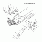 600 RR EURO  -S09MX6FE Chassis, footrest and clutch guard