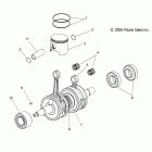 600 SWITCHBACK ADVENTURE-S12BA6NSL Коленвал и поршни