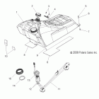 800 SWITCHBACK/DRAGON/EURO-S09PR8ESL/PS8ESL/EEL Топливный бак