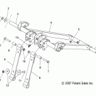 800 DRAGON RMK 155 SPECIAL LATE PROD - S08PG8ES Torque arm, front (special 08 build)