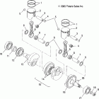 TRAIL TOURING DELUXE - S07NT5BS/BSA/BE/BEA Поршень и коленвал