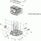 IQ CRUISER/EURO - S08PY7FS/FE Engine, cylinder and crankcase