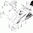 120 Sno Pro Капот, фара и  ветровое  стекло