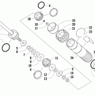 CFR 1000 Задняя  подвеска, передний амортизатор