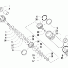 CFR 1000 Задняя подвеска ,задний амортизатор