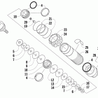 F6 Sno Pro Задняя  подвеска, передний амортизатор