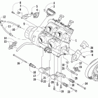 500 Sno Pro Вариатор и опора двигателя