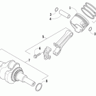 Sno Pro 120 Поршни и коленвал