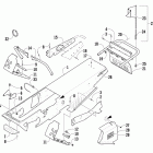 Sno Pro 120 Шасси, скамейка для ног и задний  бампер
