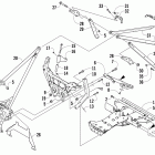 500 Sno Pro Передняя рама и крепление рулевой трапеции