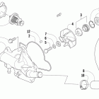 Sno Pro 600 Помпа и термостат