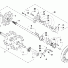 Sno Pro 600 Привод вала и тормоза в сборе  (ccusg / ccosg)