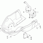 Sno Pro 120 Передний потдон. Выхлопная канистра