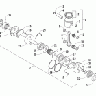 Sno Pro 500 Поршень и коленчатый вал
