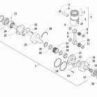 Crossfire 600 Поршень и коленчатый вал