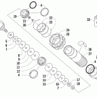 F8 Задняя  подвеска, передний амортизатор